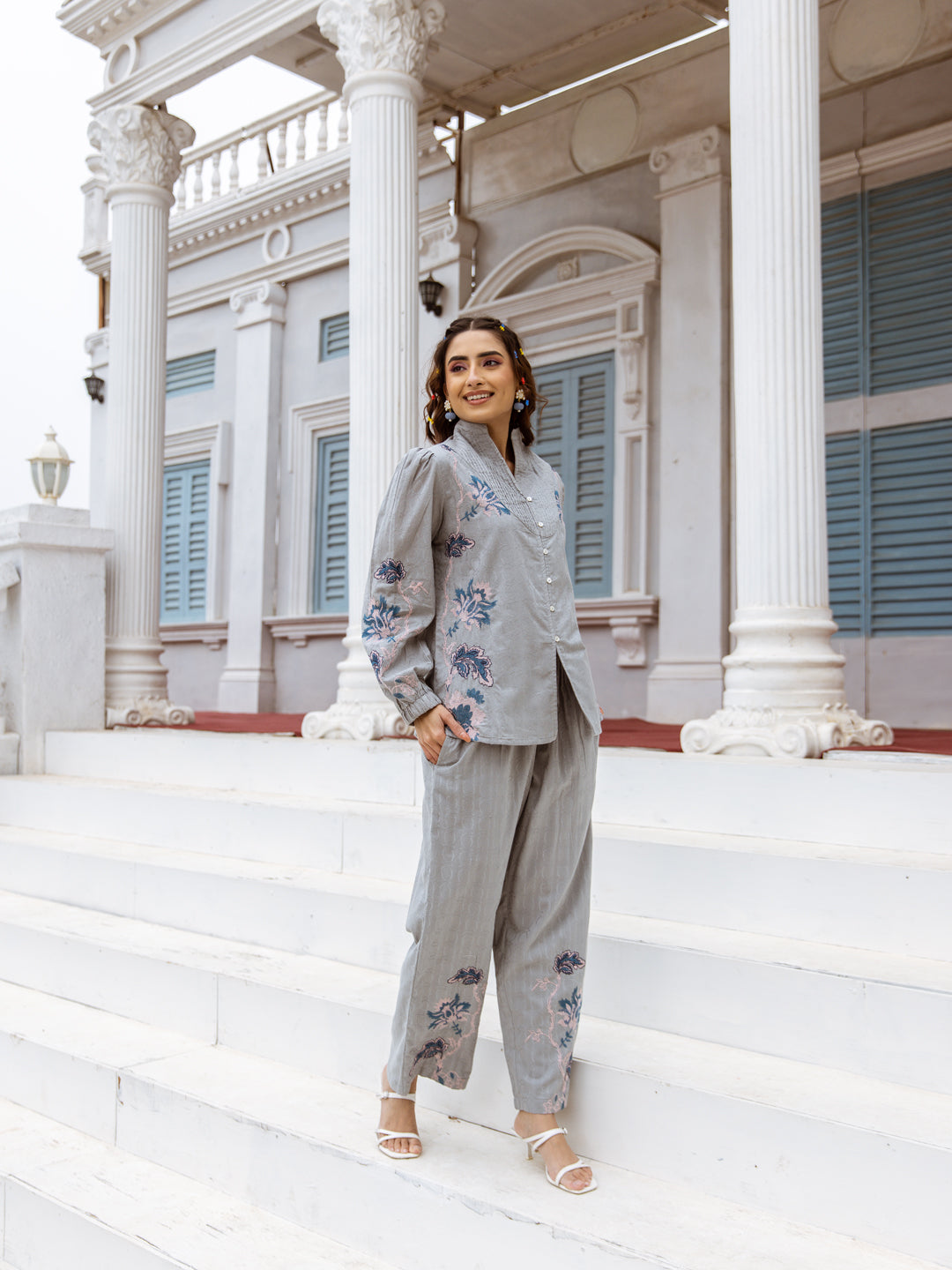 Ben Embroidery  Co-ord set