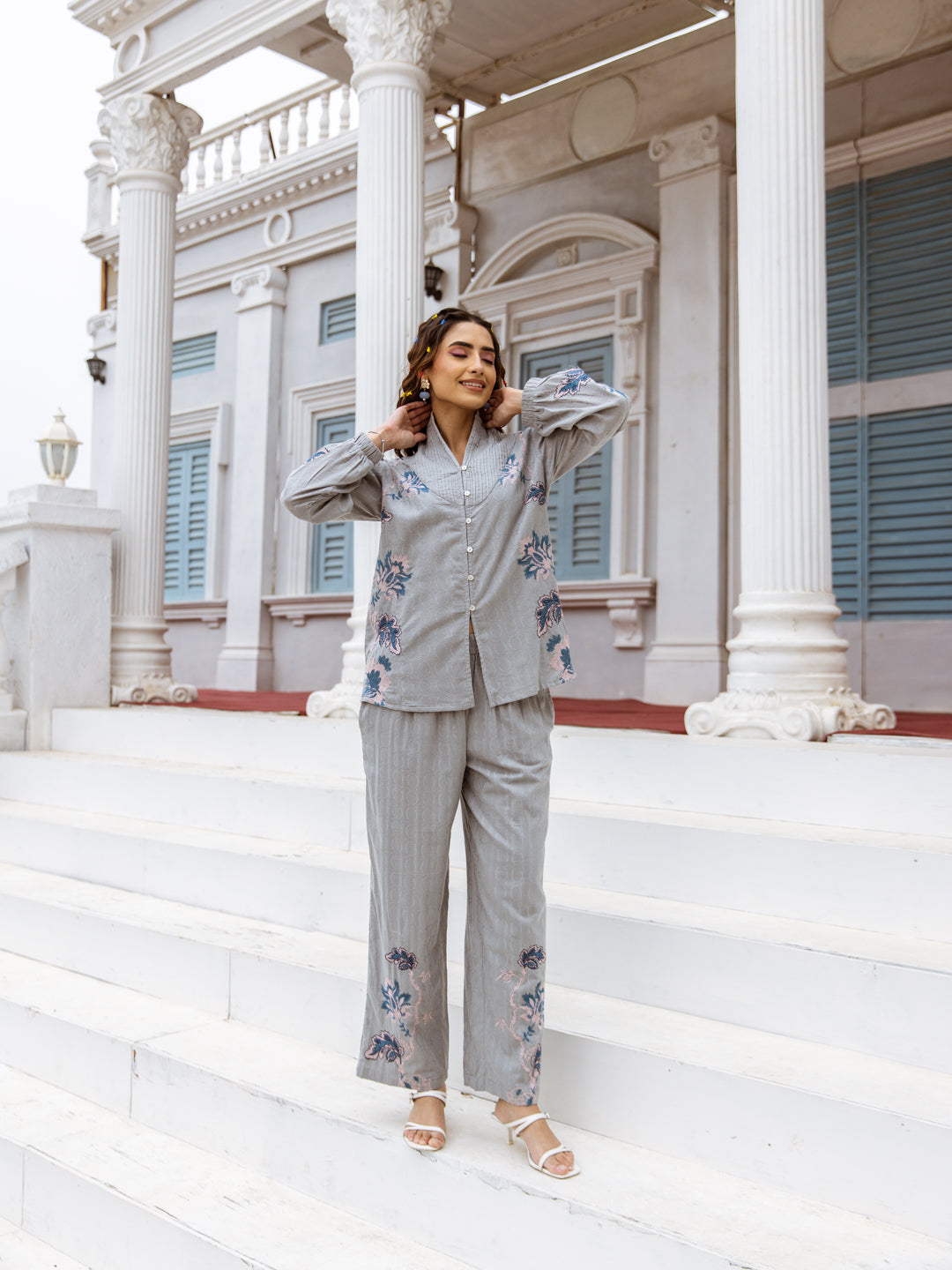 Ben Embroidery  Co-ord set