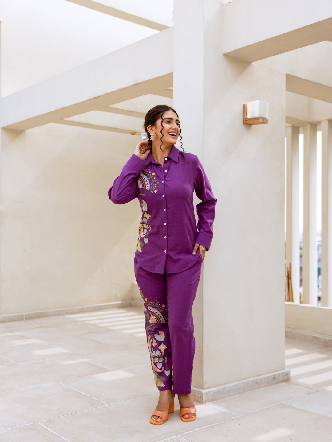 Sia Embroidery Co-ord set