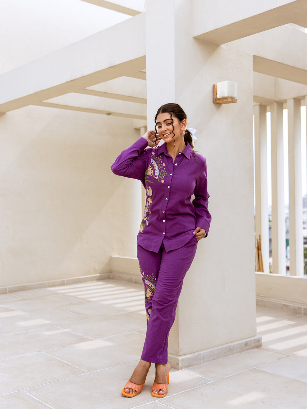 Sia Embroidery Co-ord set