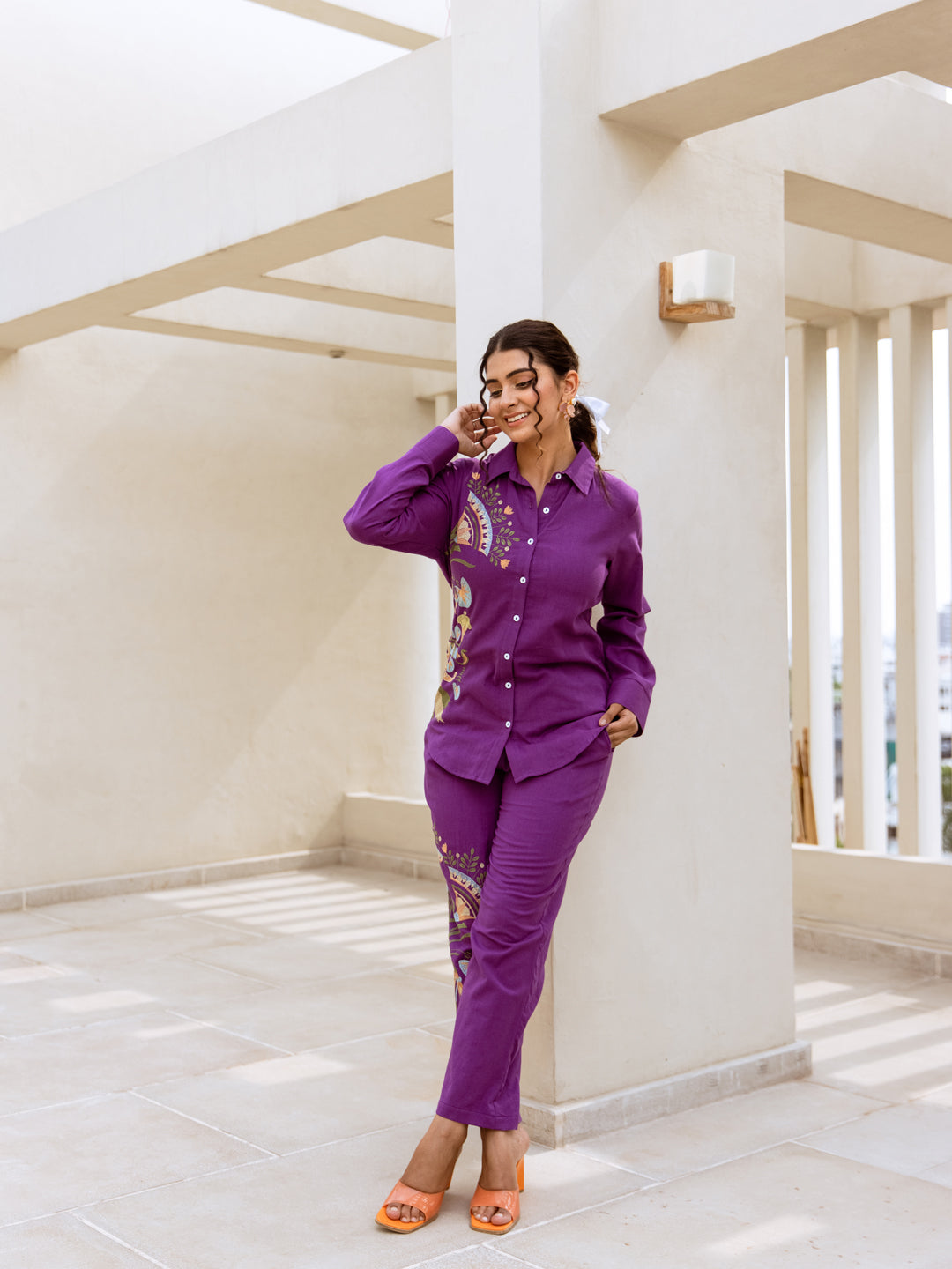 Sia Embroidery Co-ord set