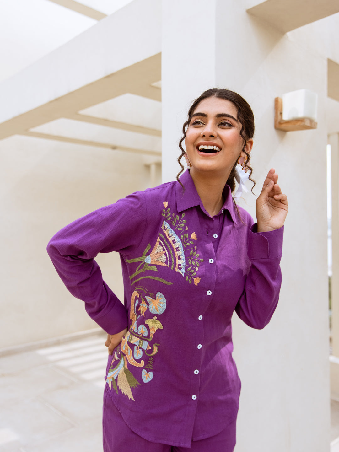 Sia Embroidery Co-ord set