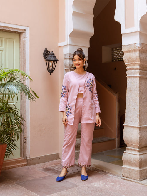Ada  Embroidery Co-ord set
