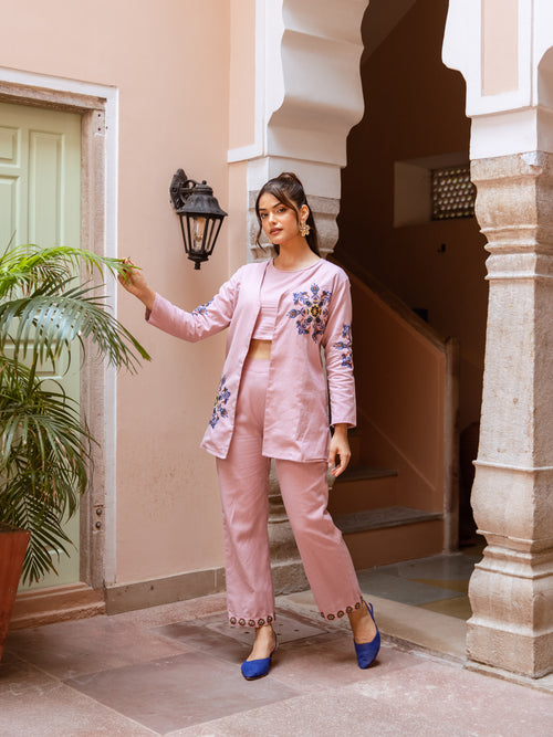 Ada  Embroidery Co-ord set
