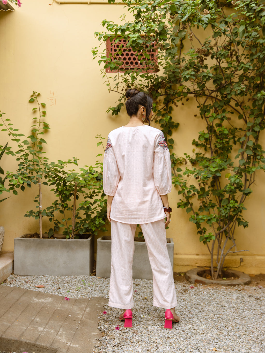 Piper Pink Embroidery Co-ord set