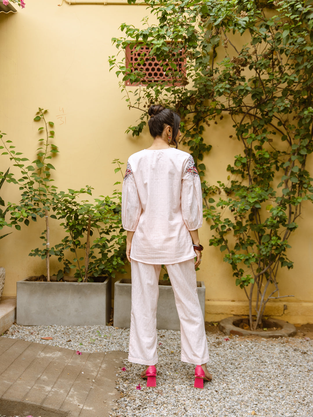 Piper Pink Embroidery Co-ord set