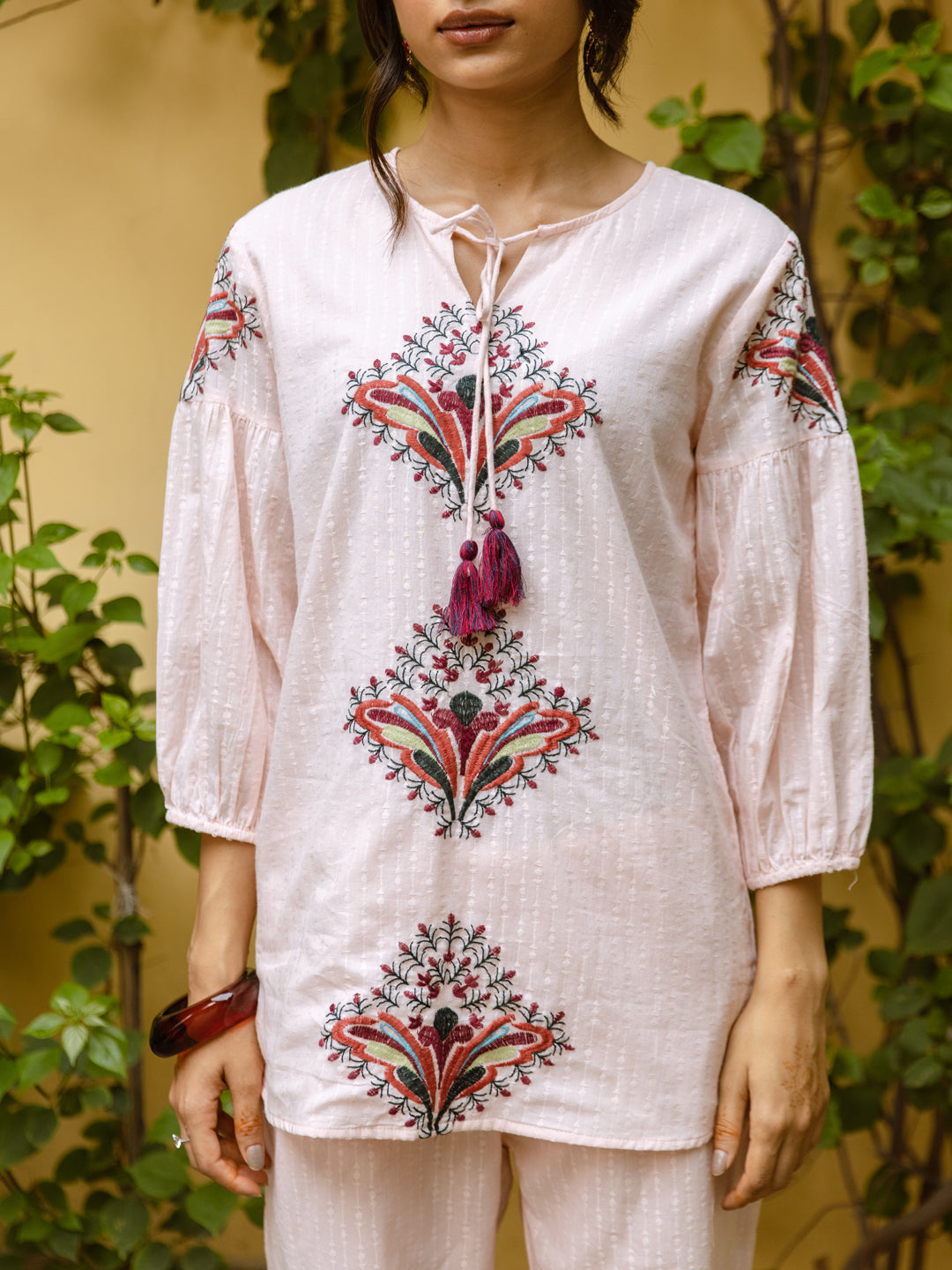 Piper Pink Embroidery Co-ord set