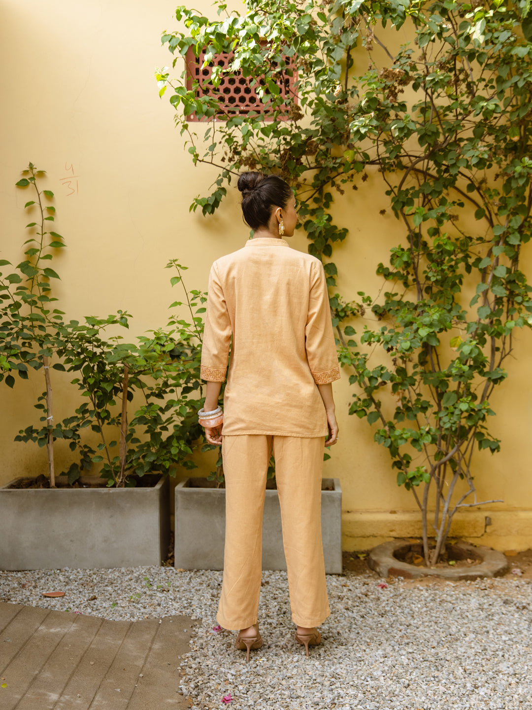 Arlo Beige Embroidery Co-ord Set