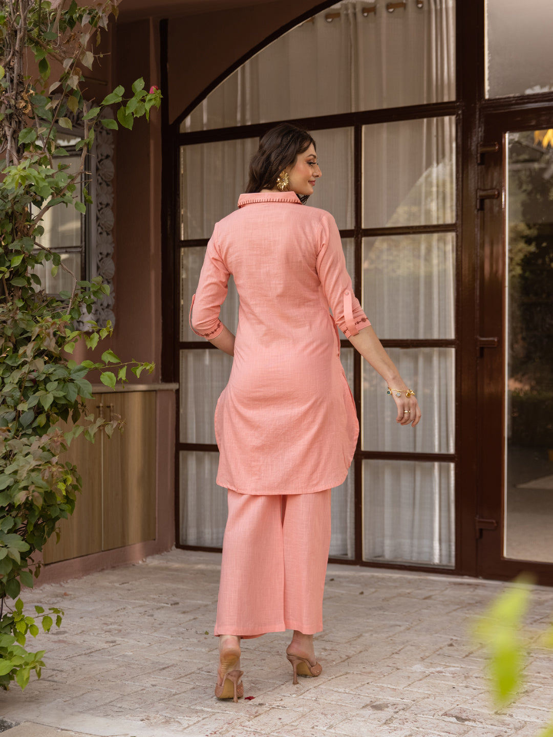 Rashi Pink  Embroidery Kurta Set