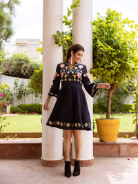 Zobia embroidery dress