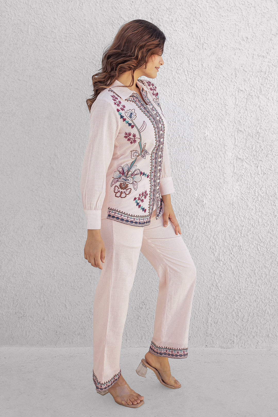Joshephine Pink Embroidery Co-ord set