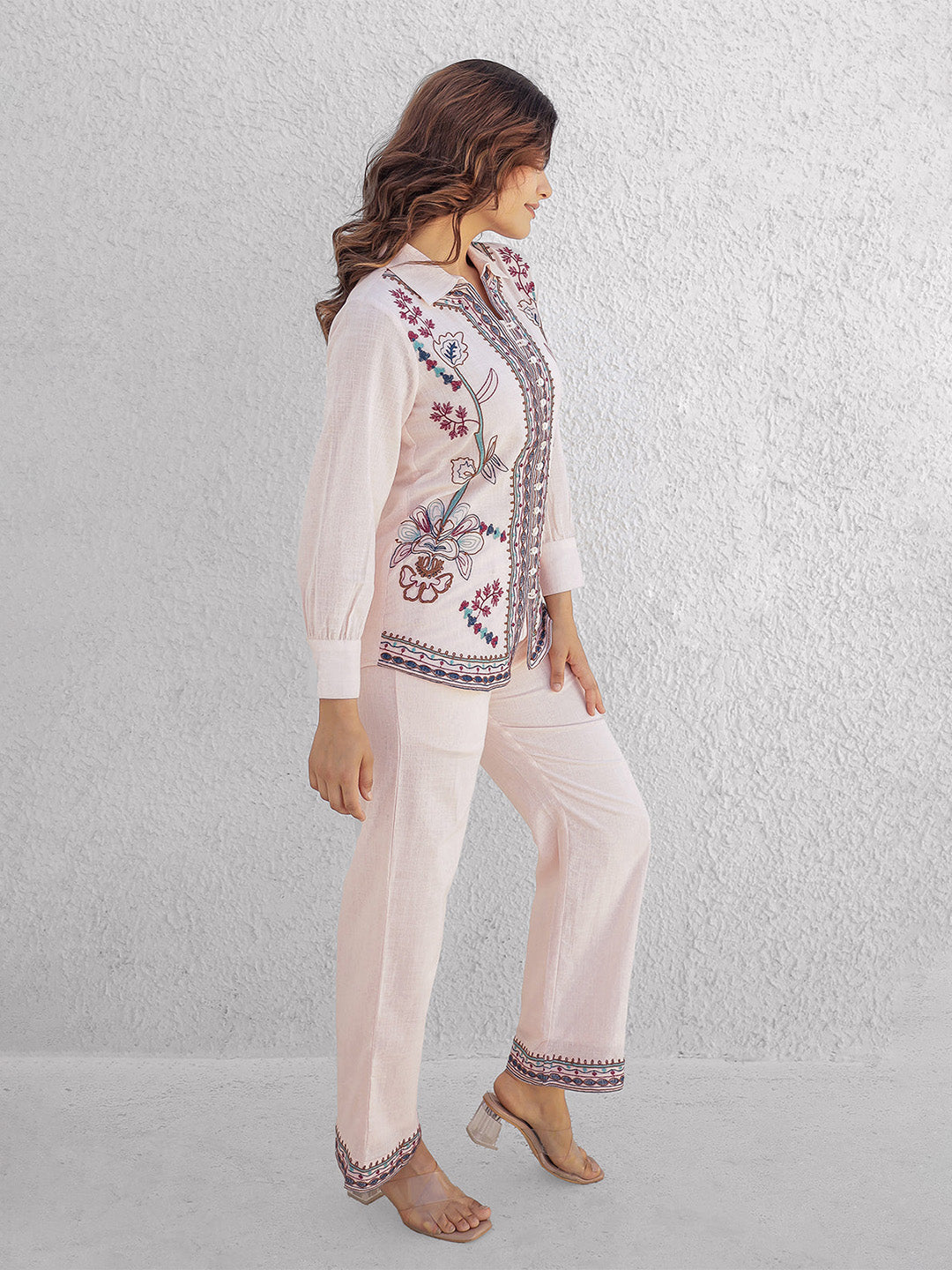 Joshephine Pink Embroidery Co-ord set