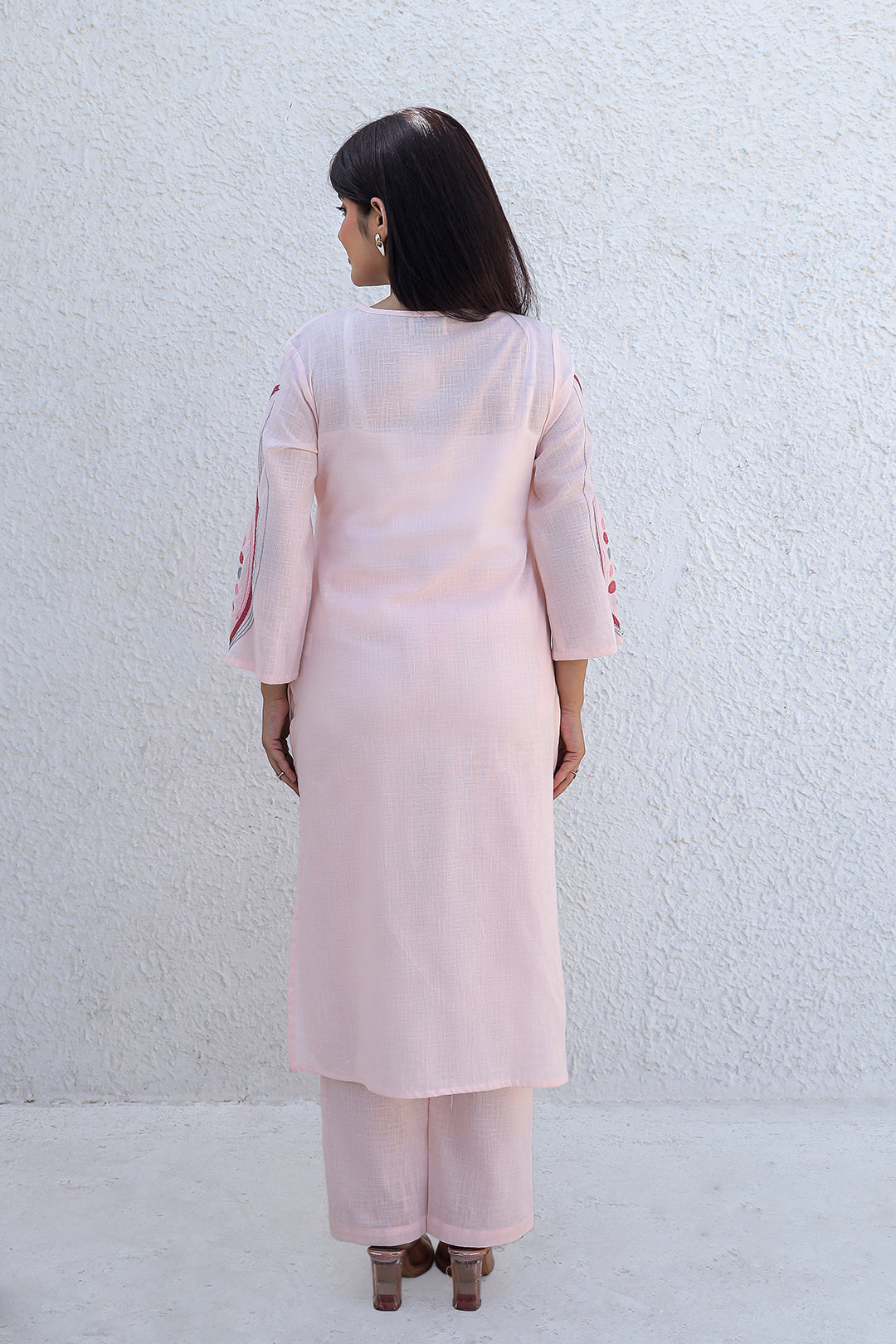Pink Beauty Pink Embroidery Kurta set