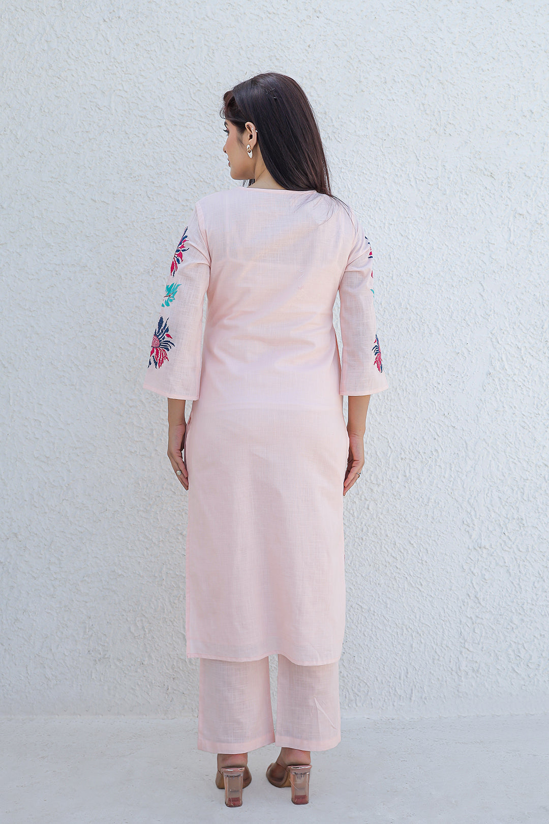 Madhuri Pink Embroidery Kurta set