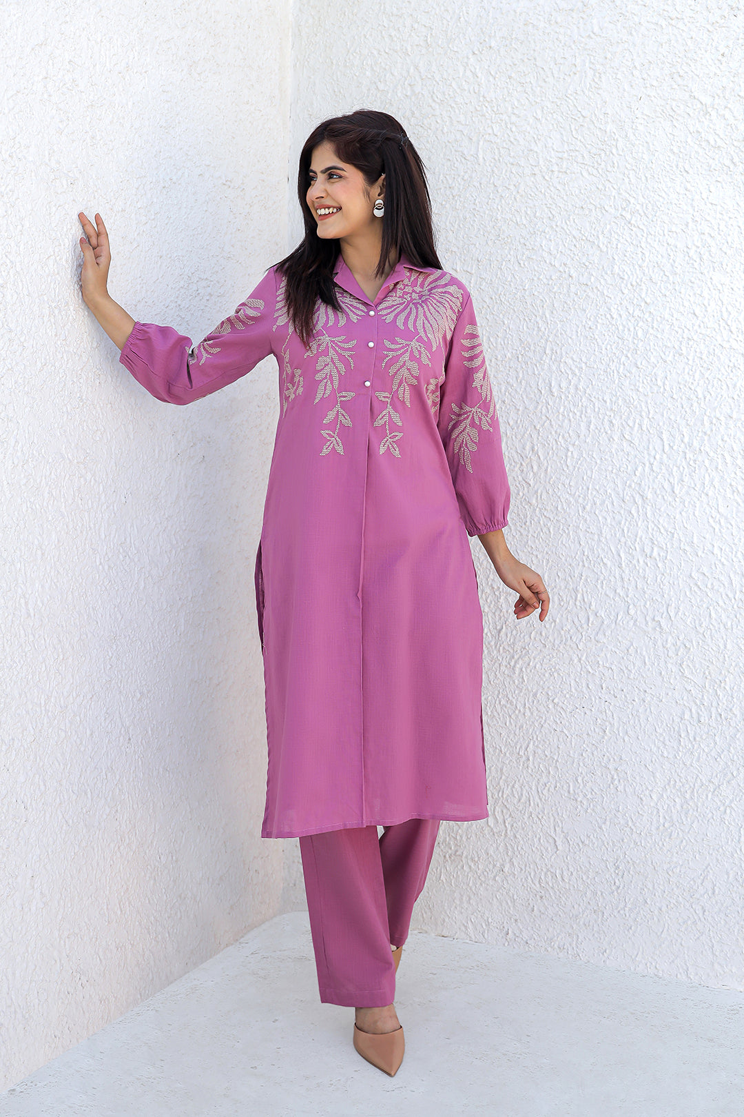 Royal Prime Pink Embroidery Kurta Set