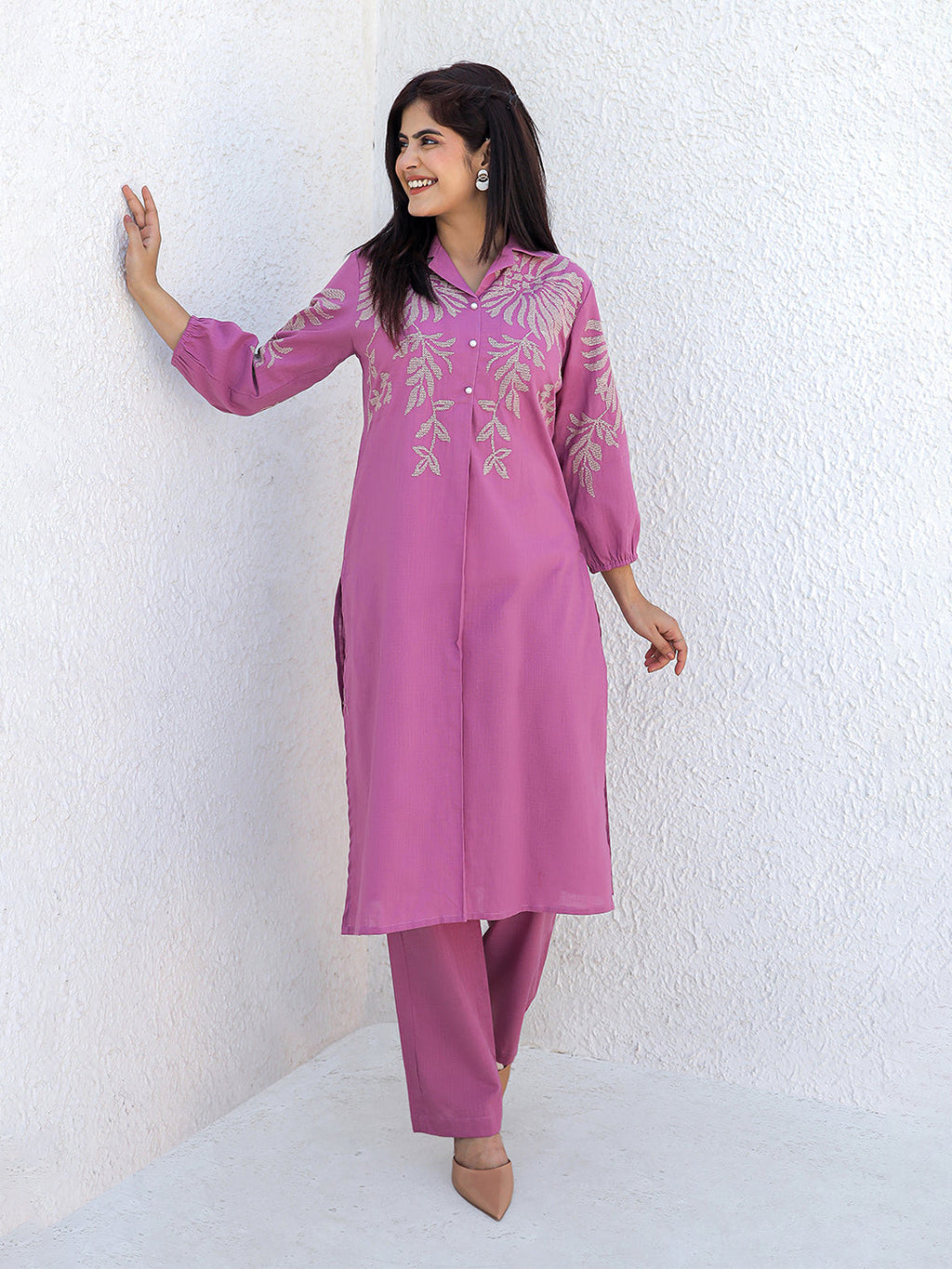 Royal Prime Pink Embroidery Kurta Set