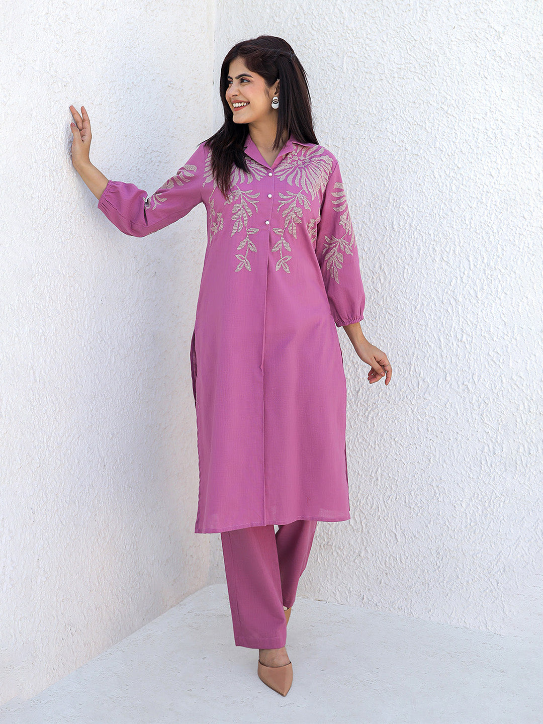 Royal Prime Pink Embroidery Kurta Set