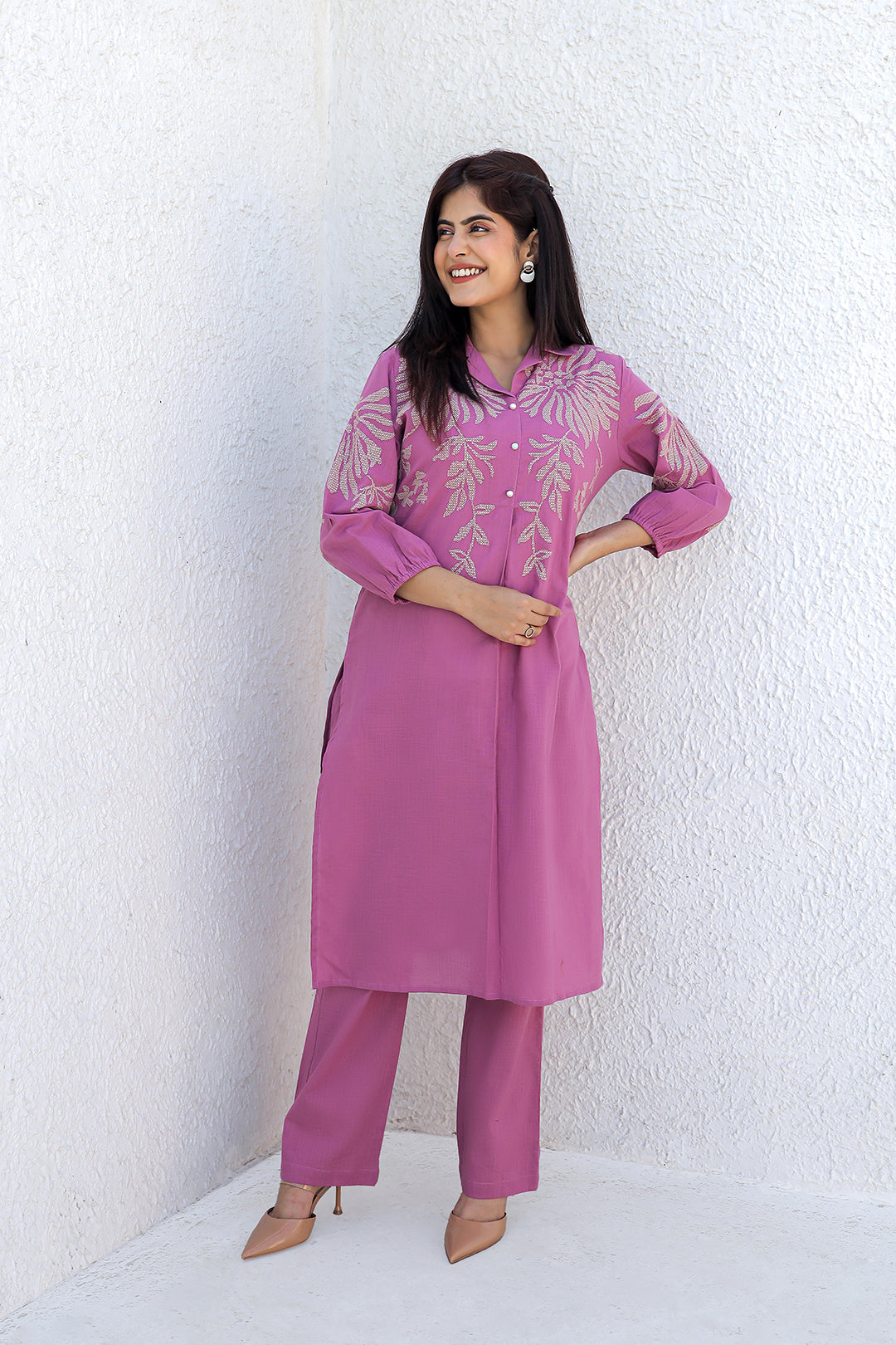 Royal Prime Pink Embroidery Kurta Set