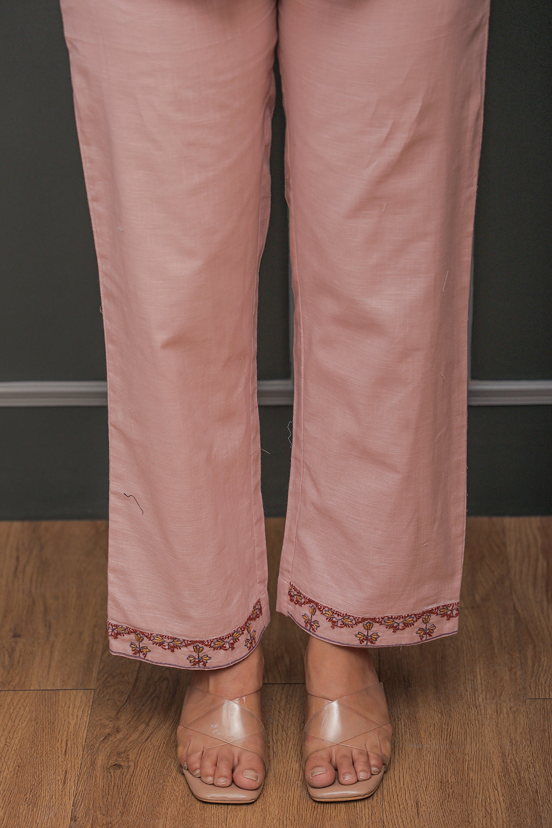 Nancy pink embroidery co-ord set