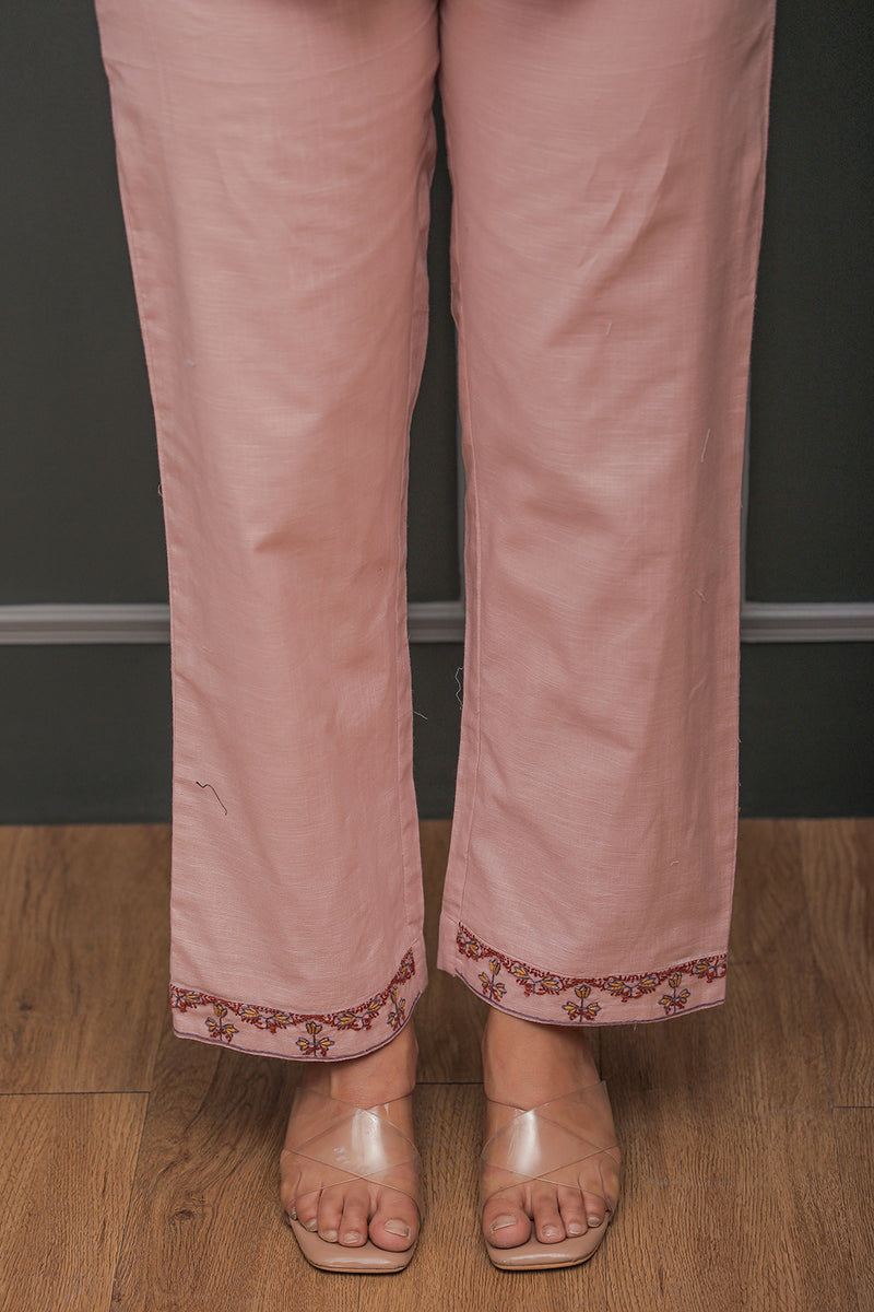Nancy pink embroidery co-ord set