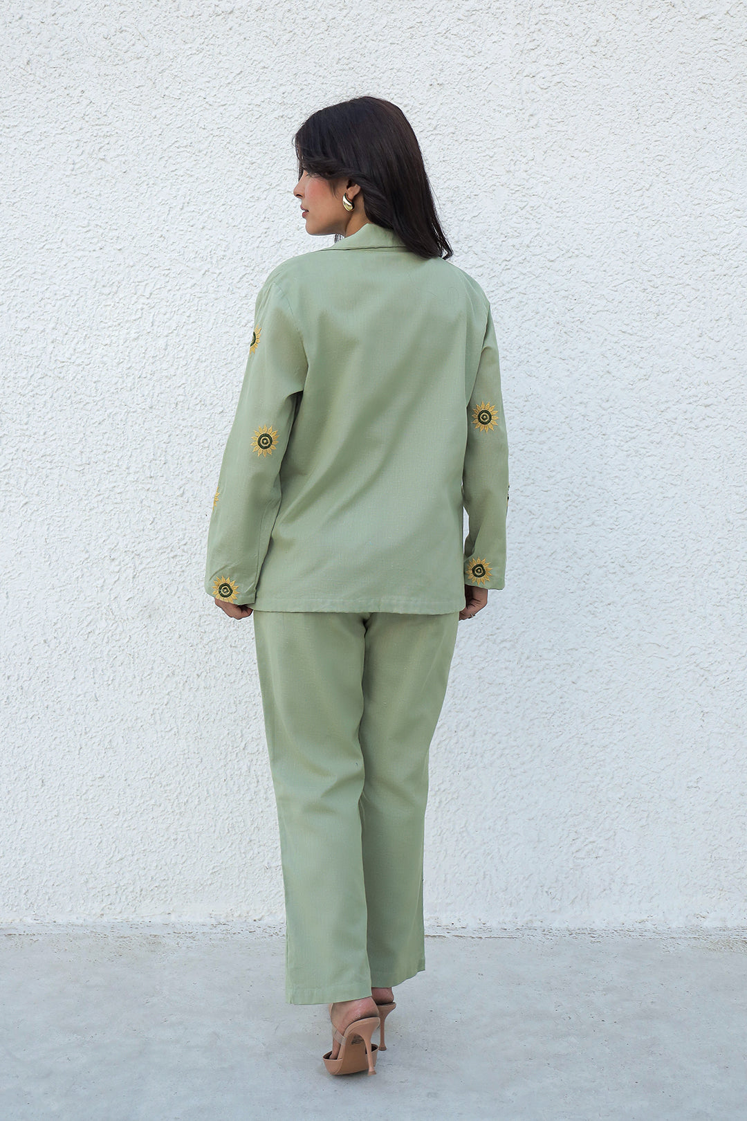 Blazzer Sage Embroidery Co-ord Set