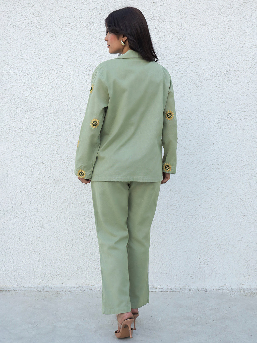 Blazzer Sage Embroidery Co-ord Set