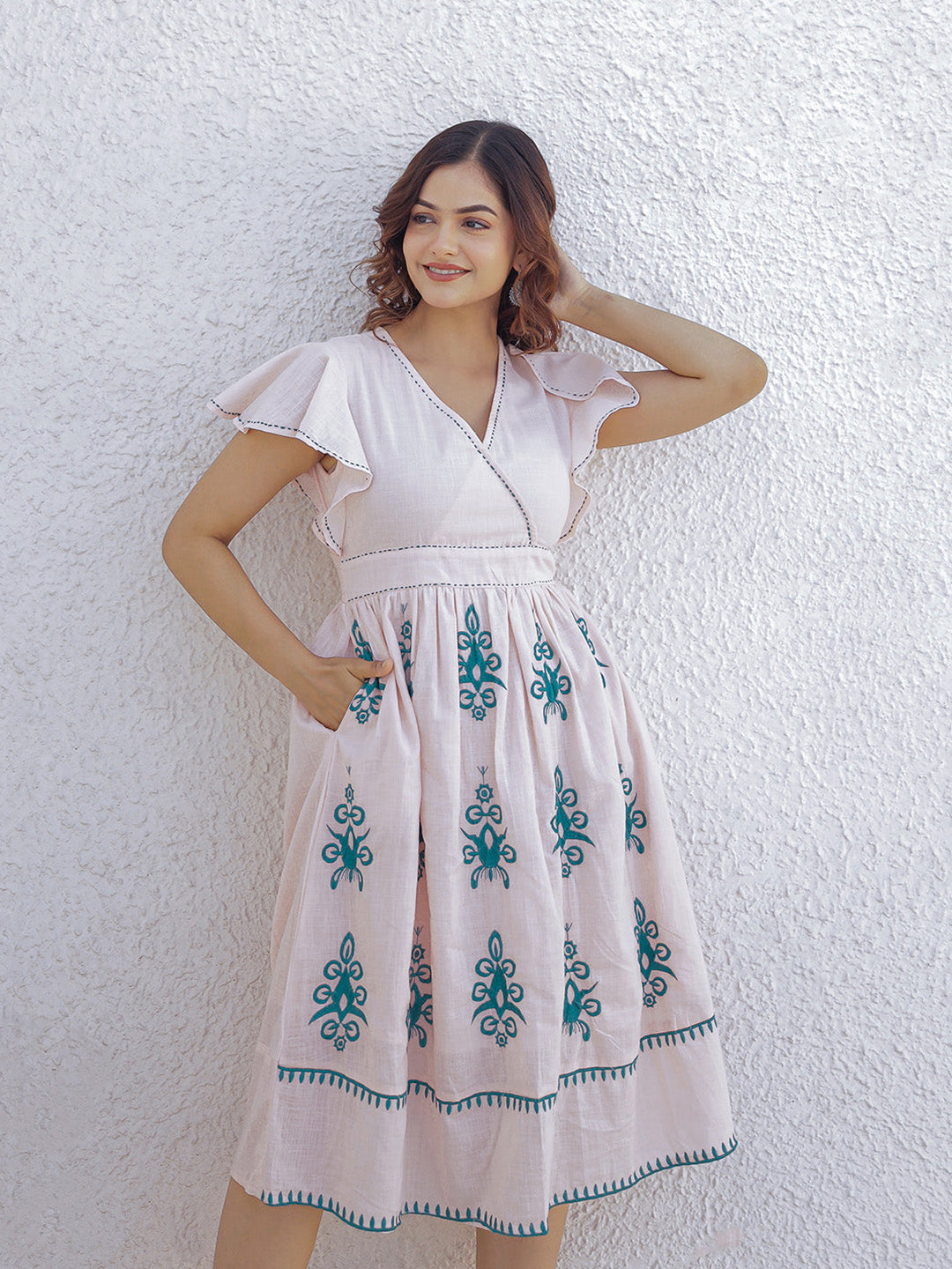 Jagavi Embroidery Dress