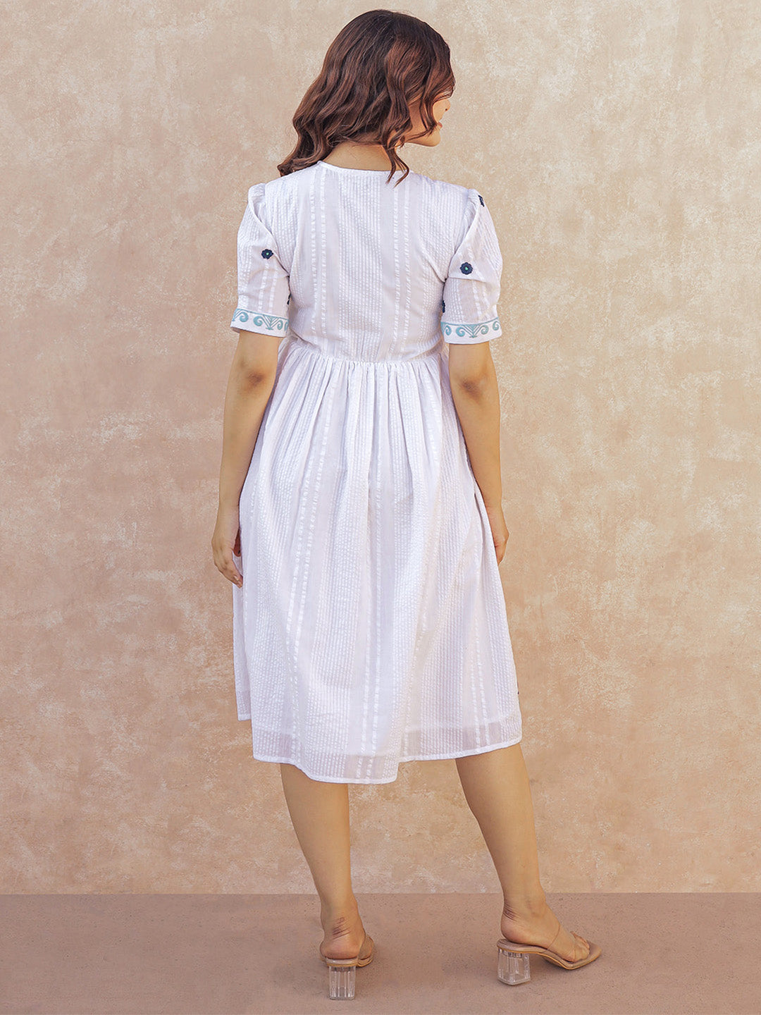Hat Embroidery Short Dress