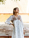 Sunny white embroidery dress