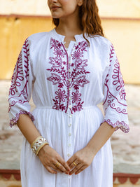 Pearl embroidery dress