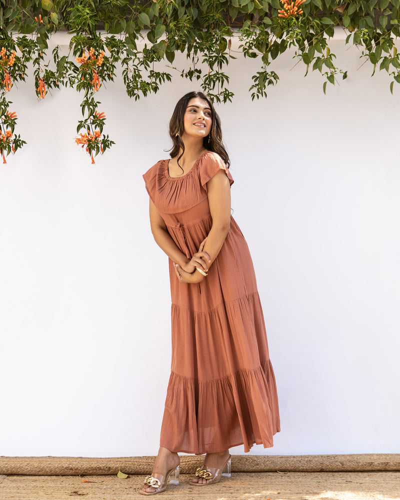 NELLA BROWN DRESS