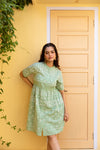 Reme green embroidered dress