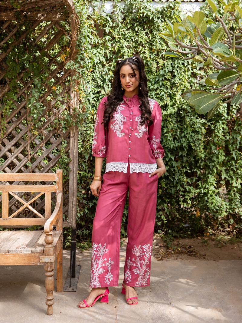 Marjane embroidery co-ord set