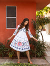 Prisha white embroidery dress