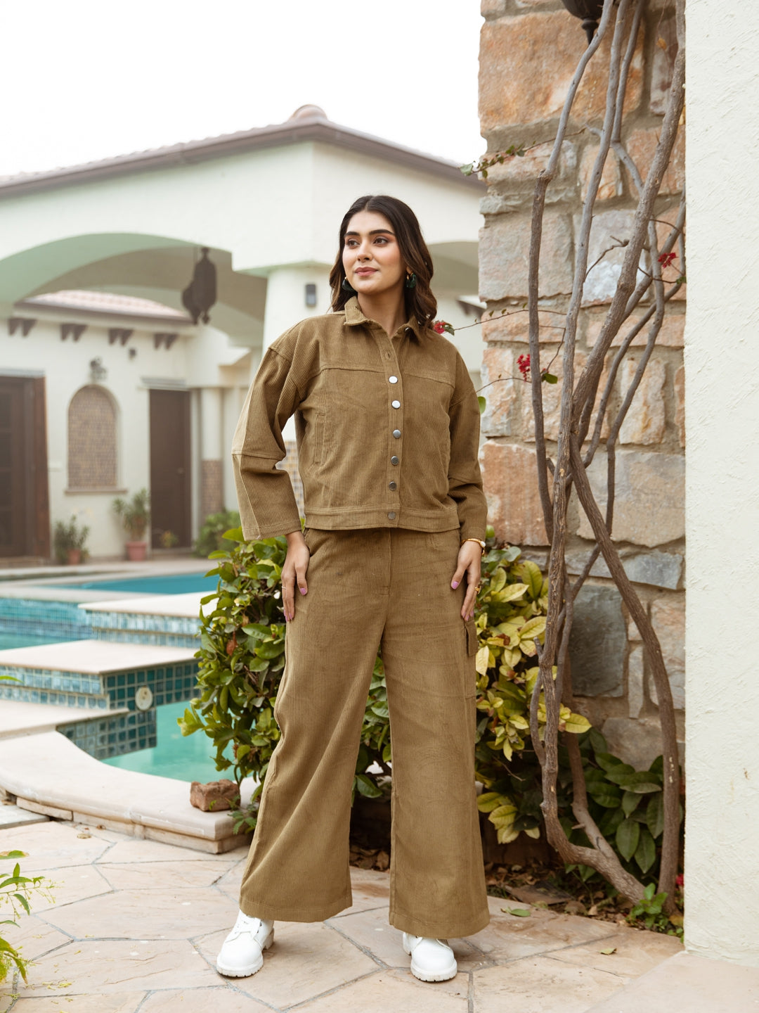 Teddy Brown Corduroy Co-ord set