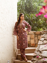 Brighty brown kurta set