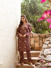 Brighty brown kurta set