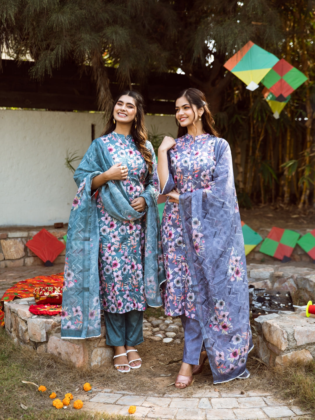 Hannah green kurta set