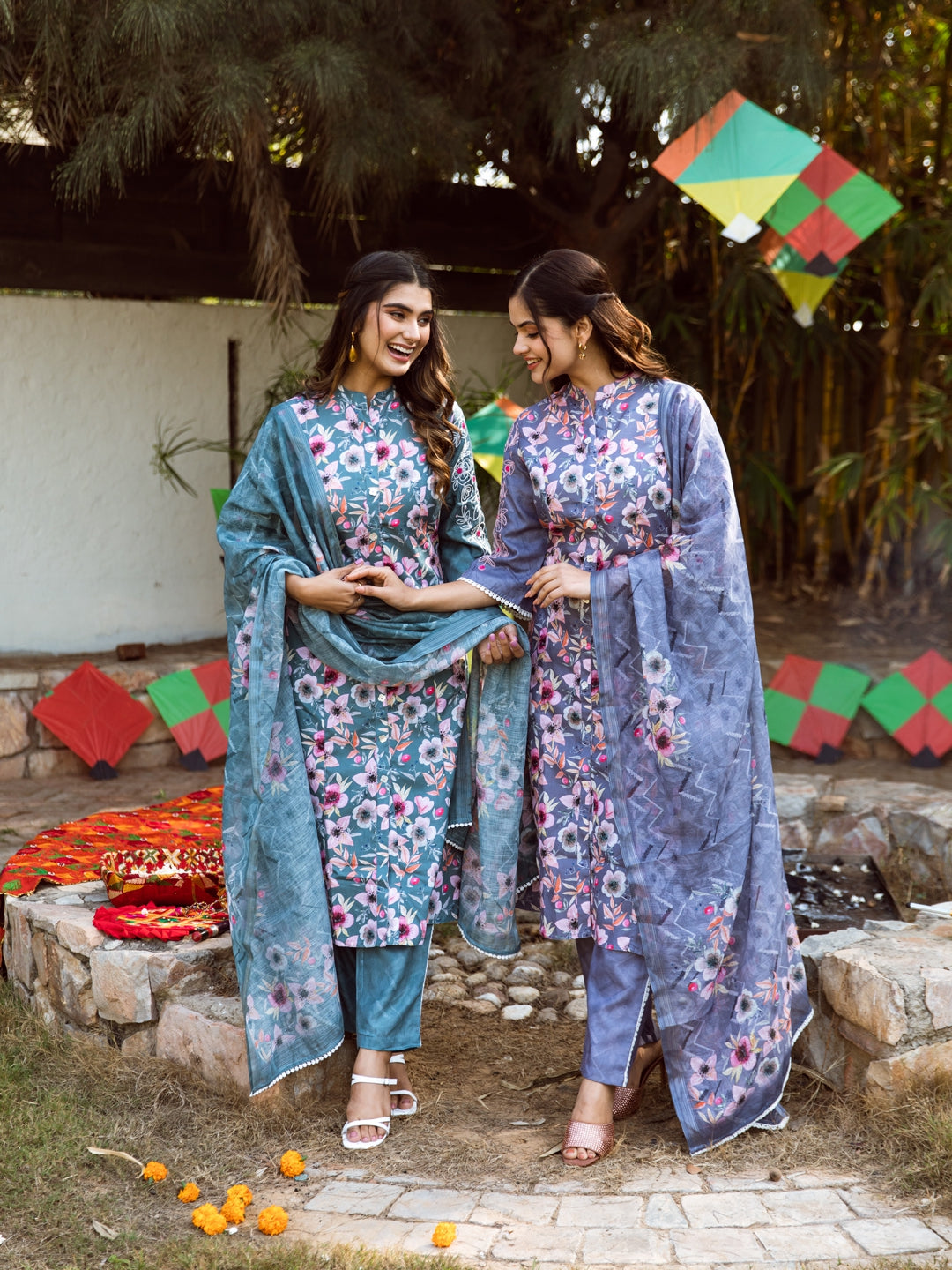 Hannah green kurta set