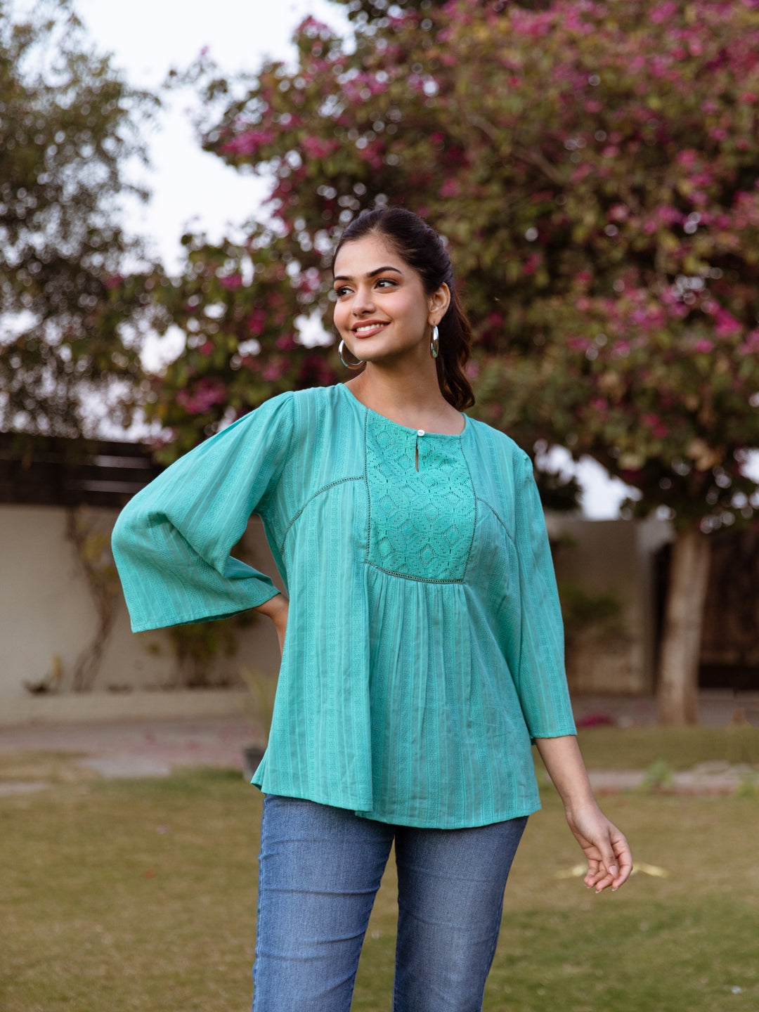 Shira green top