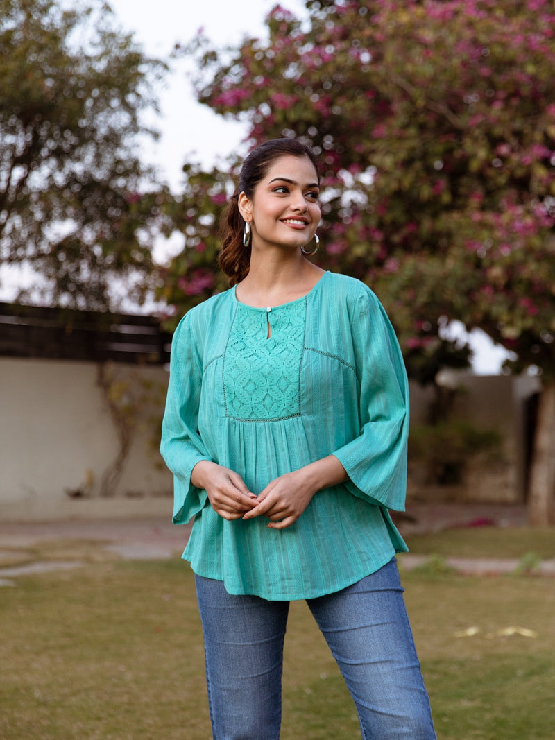 Shira green top