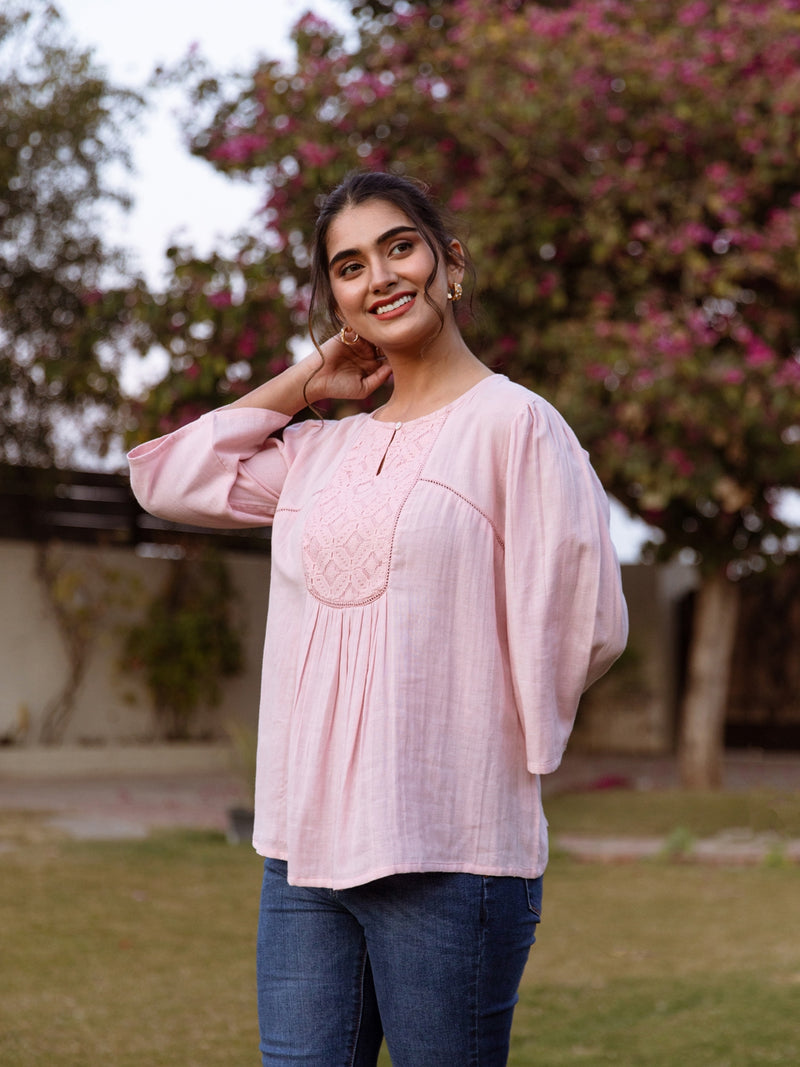 Shira pink top