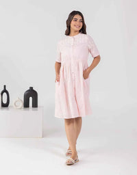 Reme light pink embroidered dress