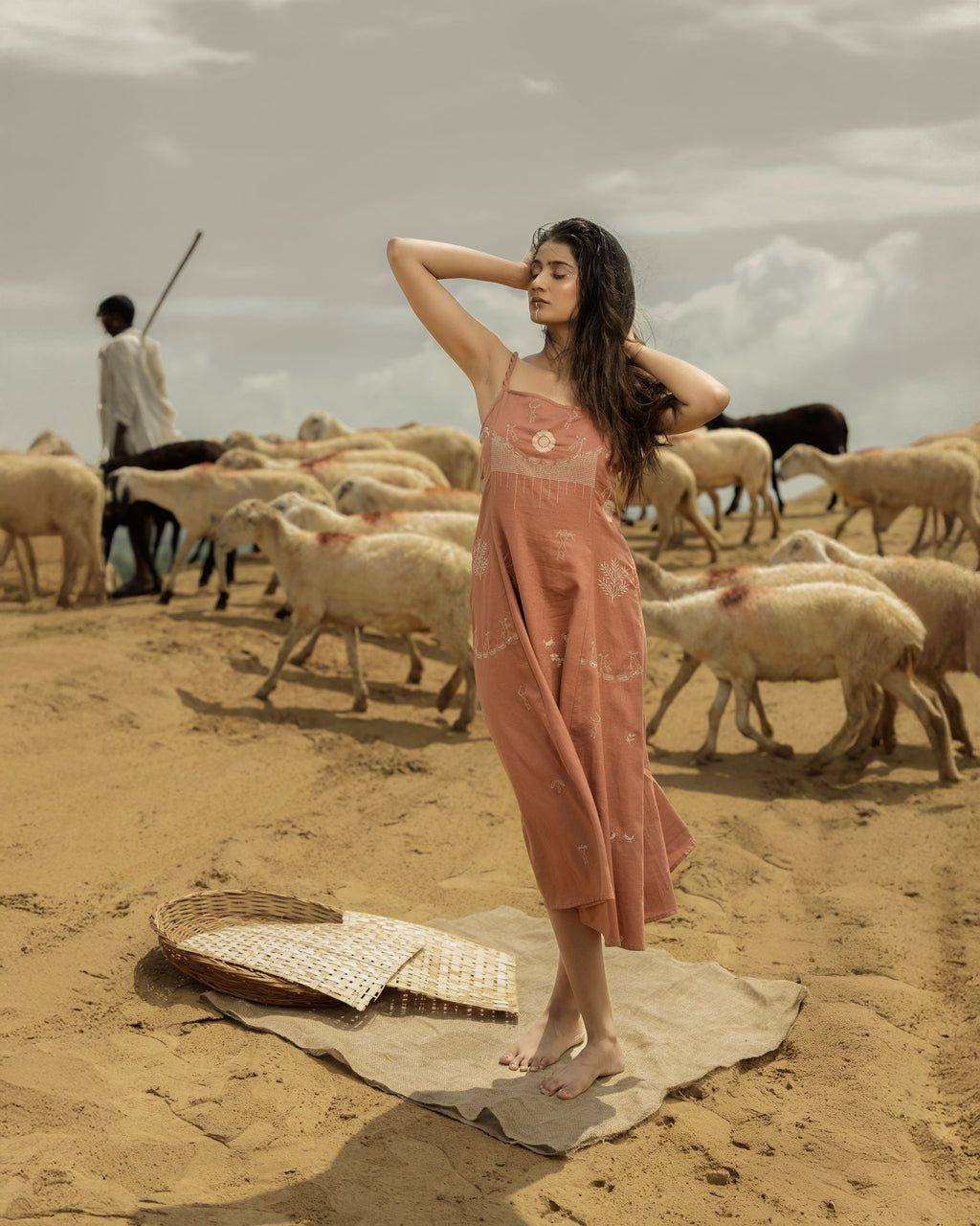 Boomer Embroidery Dress