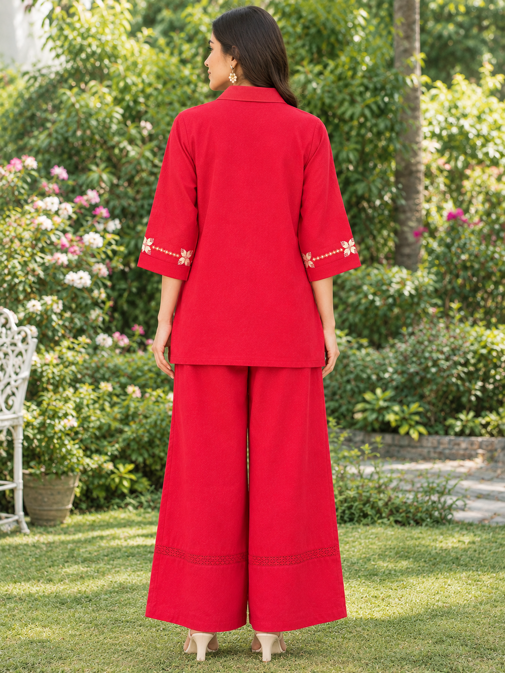 Sakhi Embroidery Co-ord Set