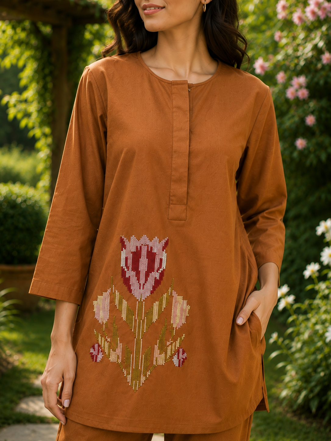 Hania Embroidery Co-ord Set