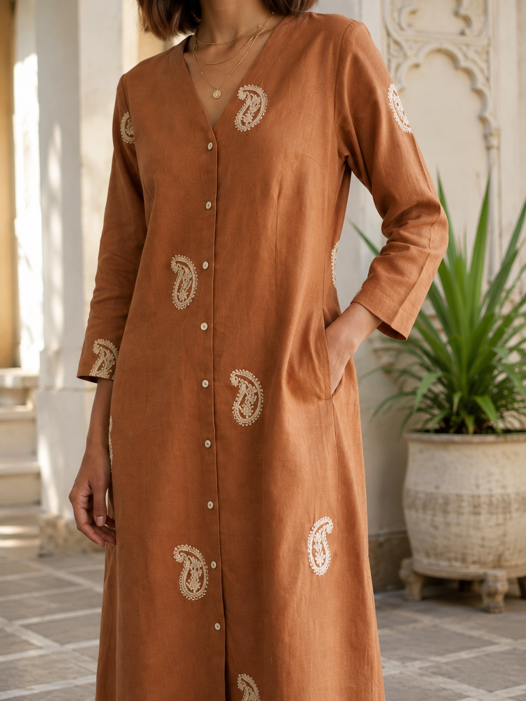 Nyka Embroidery Dress