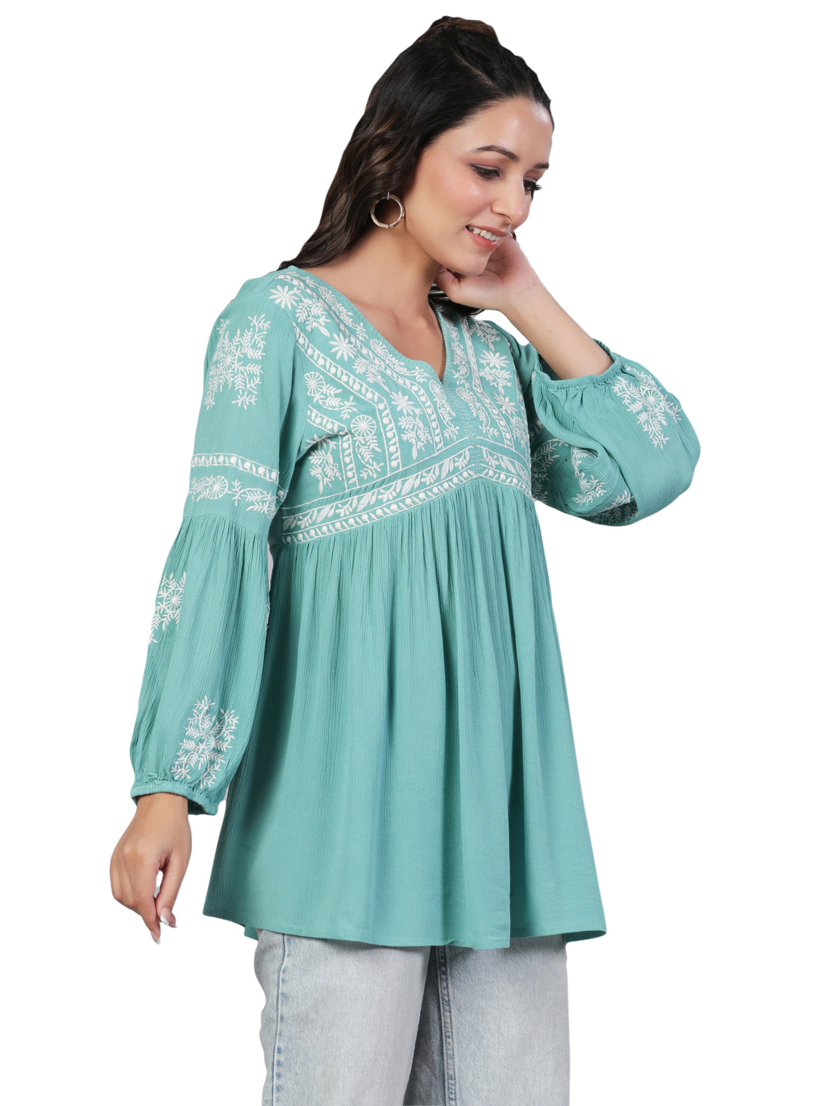 Riddi embroidered top