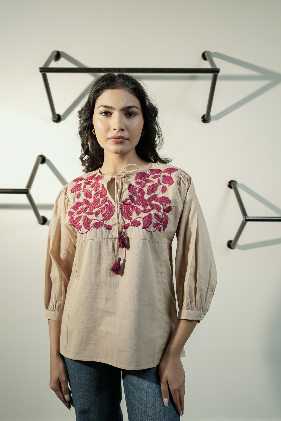 Omisha Embroidery  Top