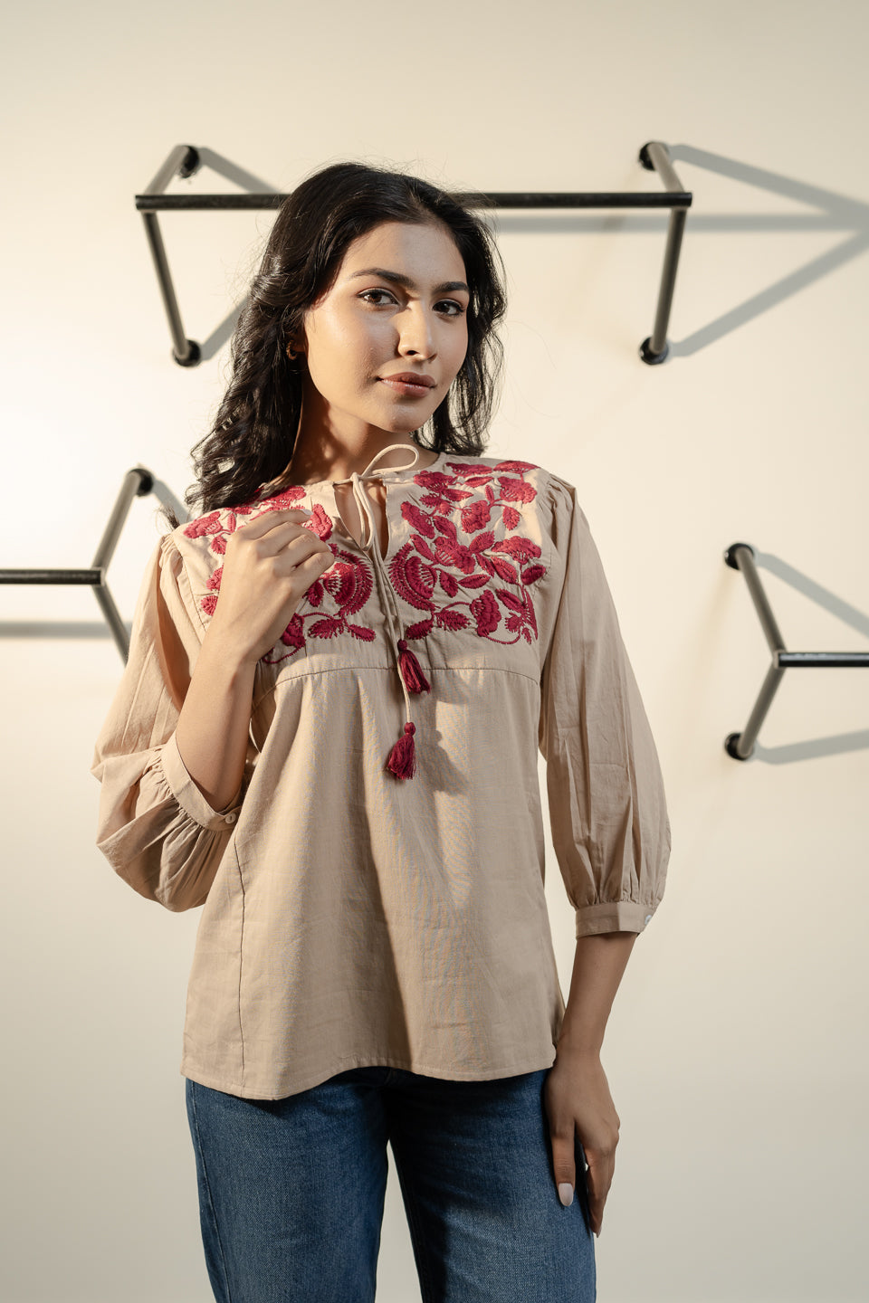 Omisha Embroidery  Top